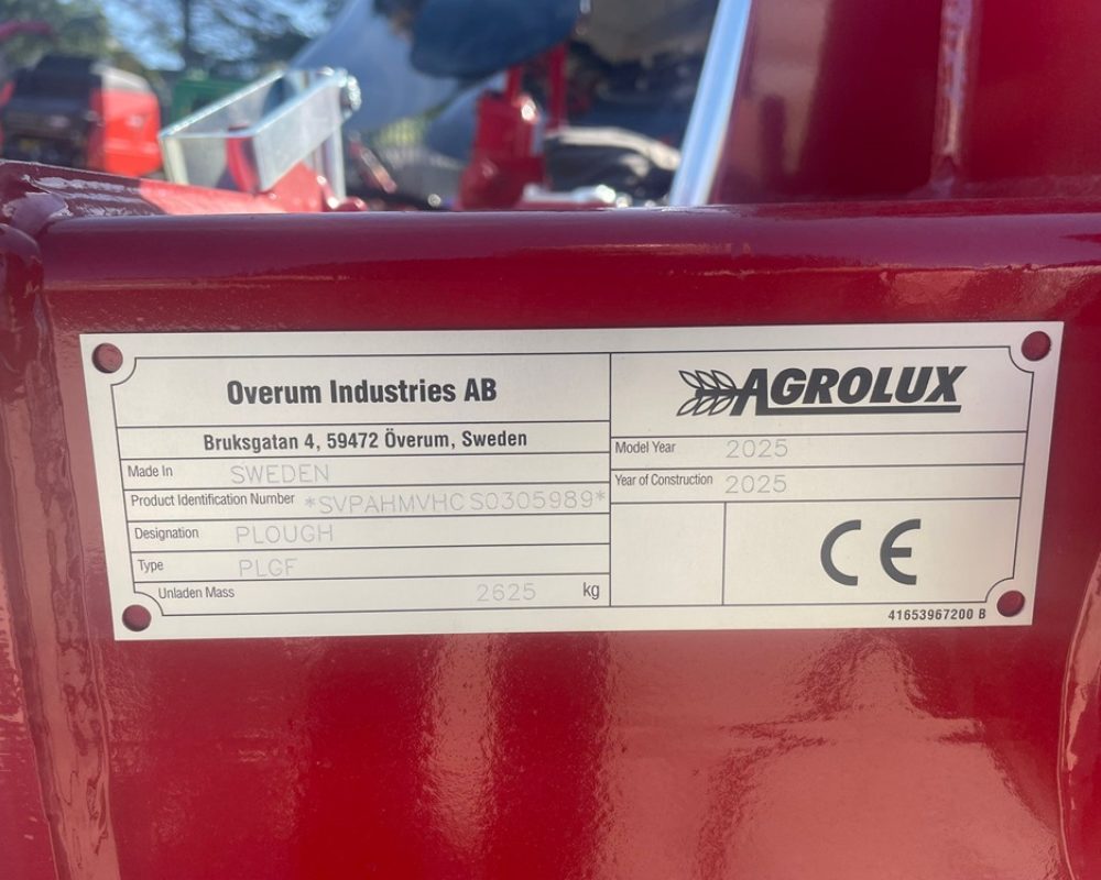 OVERUM AGROLUX HRWT5 AGROLUX PLOUGH
