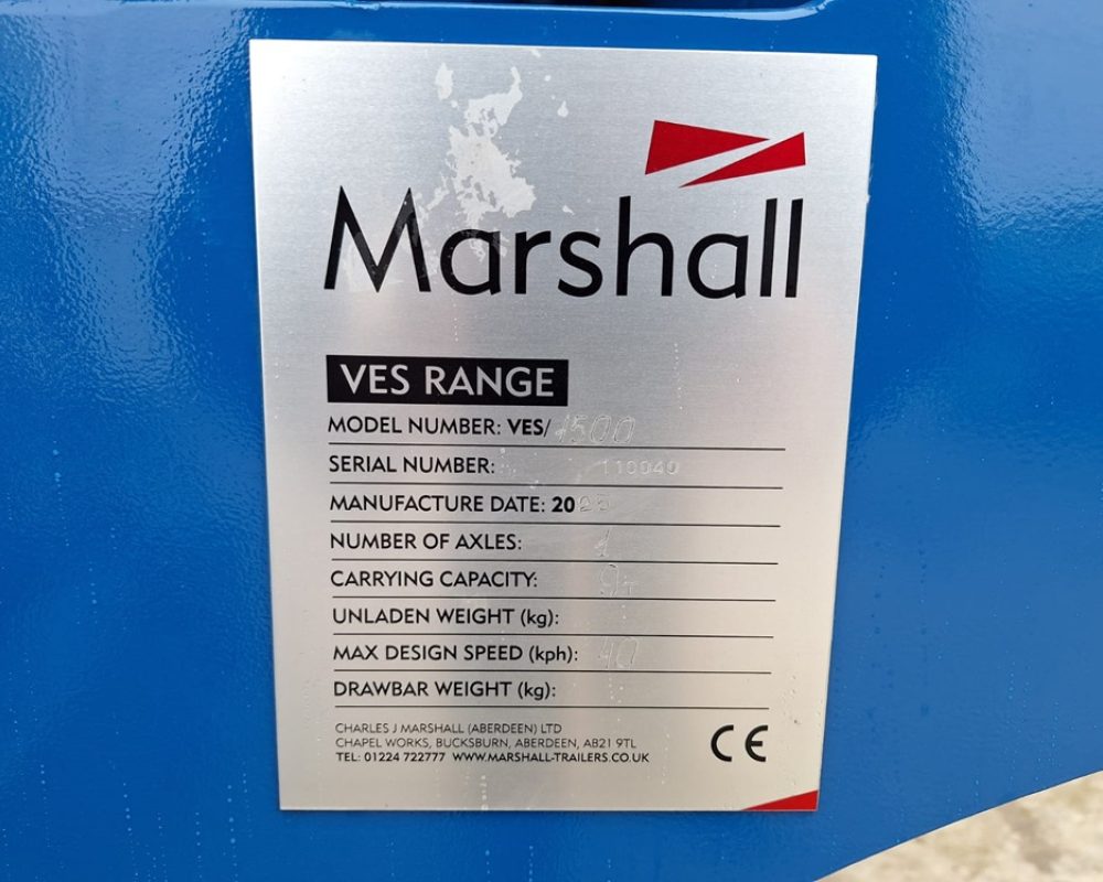 MARSHALL TRAILERS VES1500 MARSHALL SPREADER