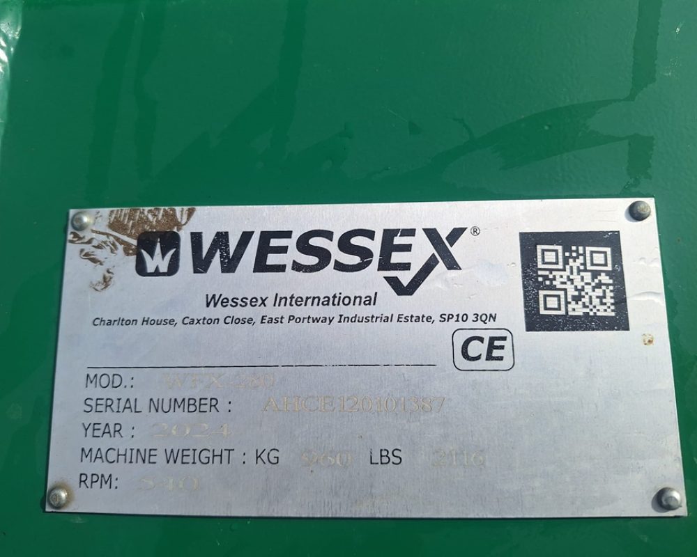 WESSEX WFX-280 WESSEX FLAIL MOWER