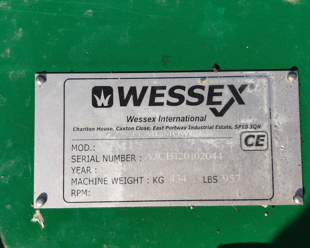WESSEX WFM-175 WESSEX FLAIL MOWER