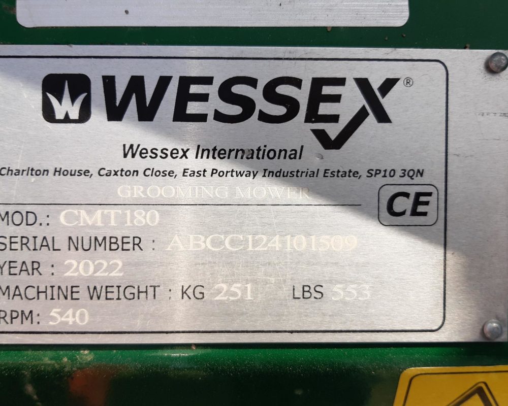 WESSEX CMT-180 WESSEX  MOWER