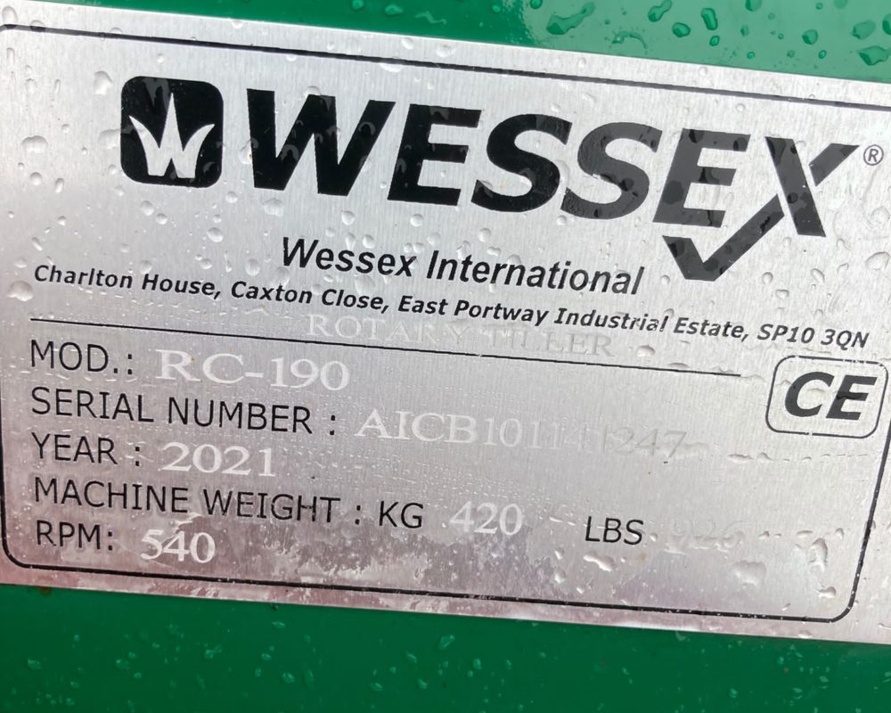 WESSEX RC-190 WESSEX CULTIVATOR