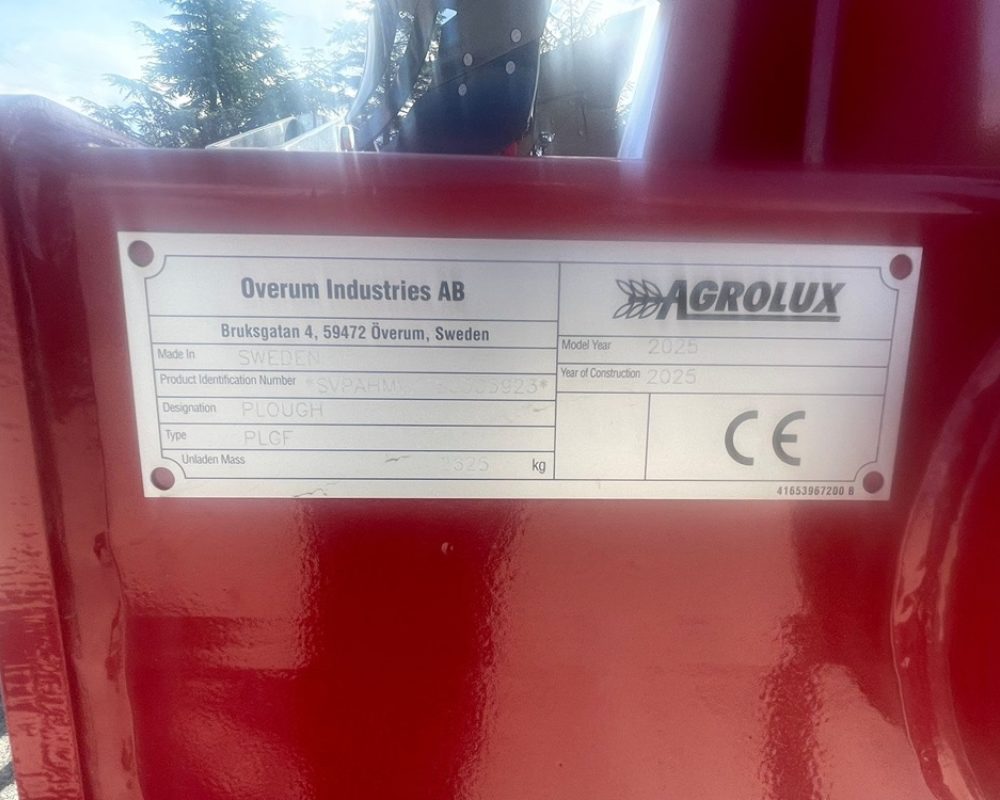 OVERUM AGROLUX HRWT5 AGROLUX PLOUGH