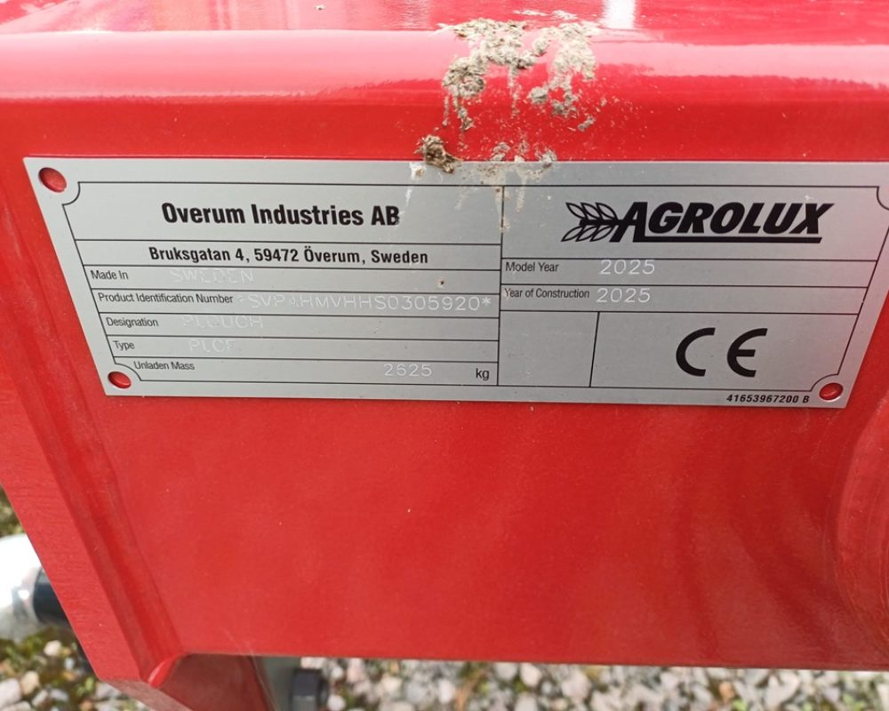 OVERUM AGROLUX HRWT5 AGROLUX PLOUGH